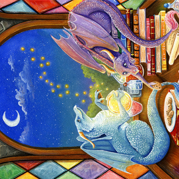 Magical Dragon Study 500 Jigsaw Puzzle 3D Modell