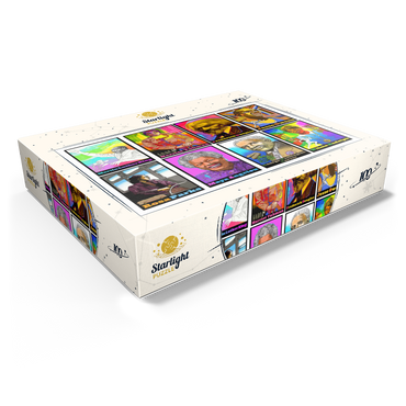 Colorful Portraits of Influential Black Leaders 100 Jigsaw Puzzle box view1