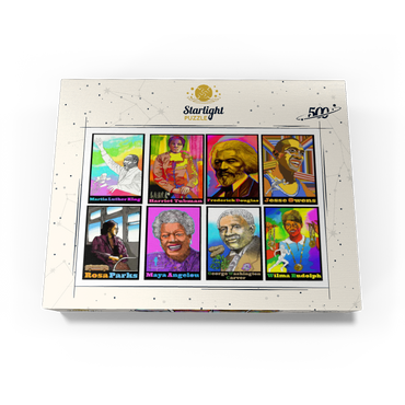 Colorful Portraits of Influential Black Leaders 500 Jigsaw Puzzle box view3