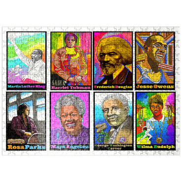 puzzleplate Colorful Portraits of Influential Black Leaders 500 Jigsaw Puzzle