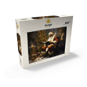 Santa Reading by Christmas Tree 1000 Jigsaw Puzzle box view2