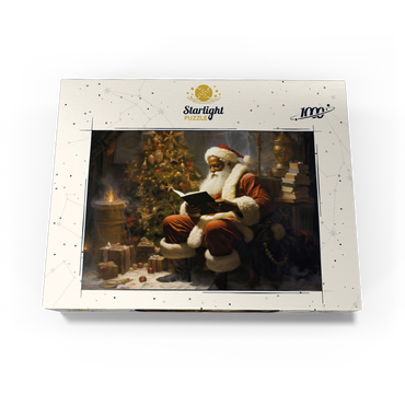 Santa Reading by Christmas Tree 1000 Jigsaw Puzzle box view3