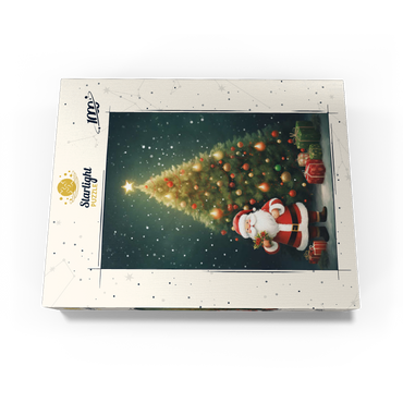 Santa with Christmas Tree and Gifts 1000 Jigsaw Puzzle box view3