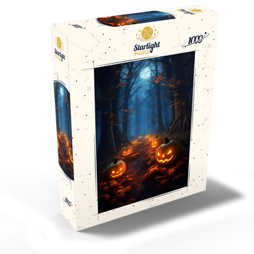 Haunted Forest with Glowing Jack-o'-Lanterns 1000 Jigsaw Puzzle box view2