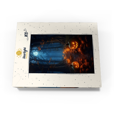 Haunted Forest with Glowing Jack-o'-Lanterns 100 Jigsaw Puzzle box view3