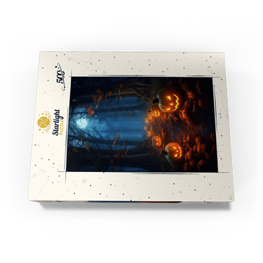 Haunted Forest with Glowing Jack-o'-Lanterns 500 Jigsaw Puzzle box view3
