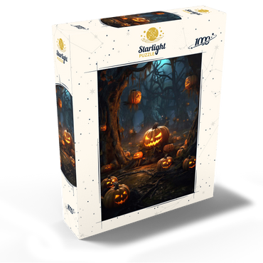 Enchanted Pumpkin Forest at Night 1000 Jigsaw Puzzle box view2