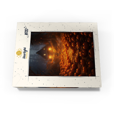 Pumpkin-Lit Path to Haunted Cabin 1000 Jigsaw Puzzle box view3