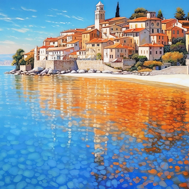Mediterranean Village by Crystal-Clear Coast 1000 Jigsaw Puzzle 3D Modell