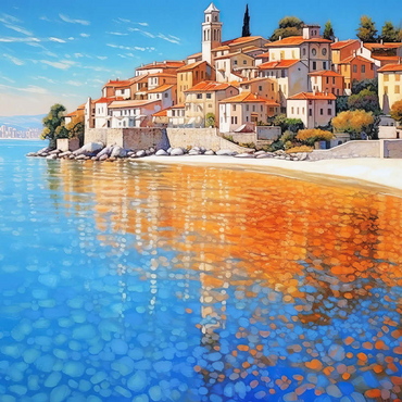 Mediterranean Village by Crystal-Clear Coast 100 Jigsaw Puzzle 3D Modell