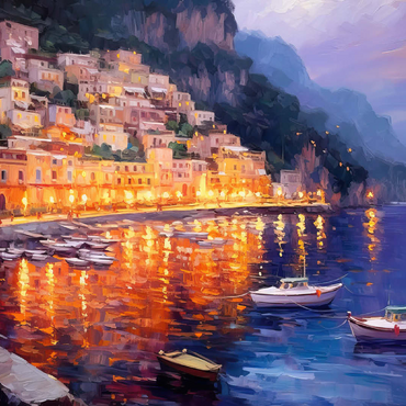 Positano at Twilight with Reflections 100 Jigsaw Puzzle 3D Modell