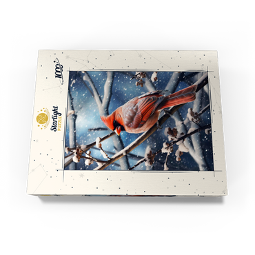 Northern Cardinal in Winter Snow 1000 Jigsaw Puzzle box view3