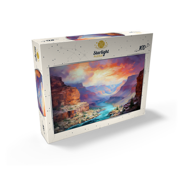 Grand Canyon Sunset Over Colorado River 100 Jigsaw Puzzle box view2