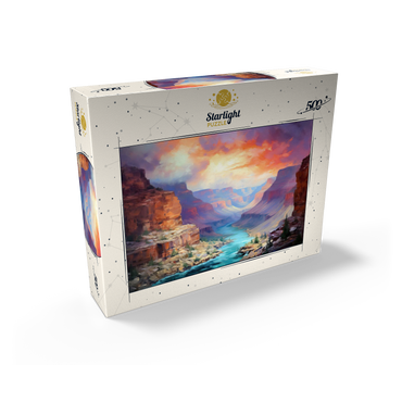 Grand Canyon Sunset Over Colorado River 500 Jigsaw Puzzle box view2