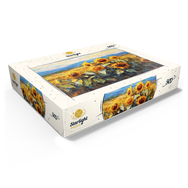 Golden Sunflowers in Summer Fields 500 Jigsaw Puzzle box view1