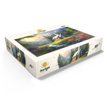 Charming Church in a Mountain Valley 100 Jigsaw Puzzle box view1