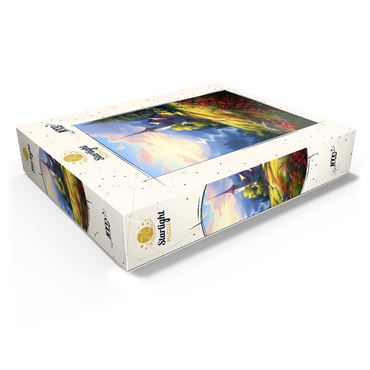 Mountain Chapel with Vibrant Meadow 1000 Jigsaw Puzzle box view1