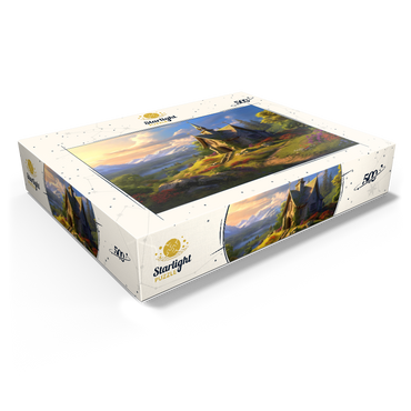 Charming Stone Chapel in Mountain Valley 500 Jigsaw Puzzle box view1
