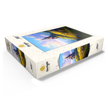 Mountain Chapel with Winding River View 1000 Jigsaw Puzzle box view1