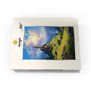 Chapel on a Sunlit Mountain 500 Jigsaw Puzzle box view3