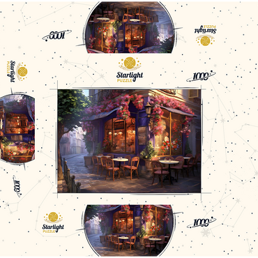 Charming Parisian Café Corner 1000 Jigsaw Puzzle box 3D Modell