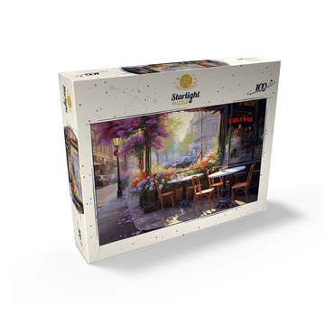 Parisian Sidewalk Café in Bloom 100 Jigsaw Puzzle box view2