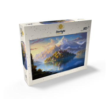 Lake Bled Island and Alpine Peaks 100 Jigsaw Puzzle box view2