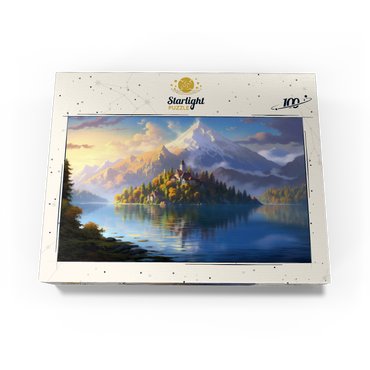 Lake Bled Island and Alpine Peaks 100 Jigsaw Puzzle box view3