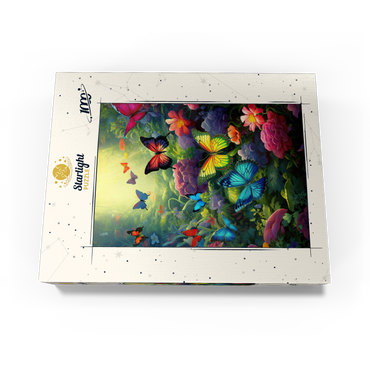 Butterflies in Blooming Enchanted Garden 1000 Jigsaw Puzzle box view3