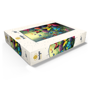 Butterflies in Blooming Enchanted Garden 100 Jigsaw Puzzle box view1