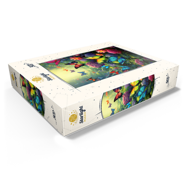 Butterflies in Blooming Enchanted Garden 500 Jigsaw Puzzle box view1