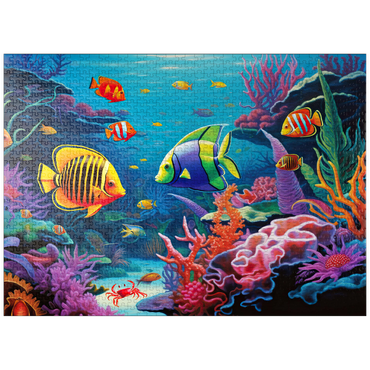 puzzleplate Vibrant Tropical Coral Reef Scene 1000 Jigsaw Puzzle