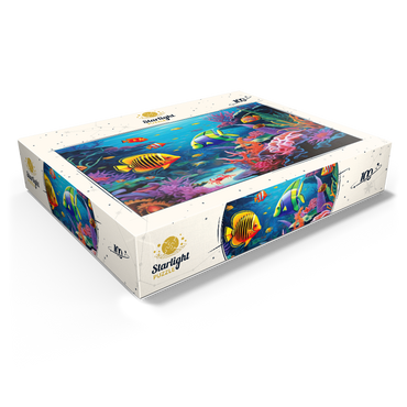 Vibrant Tropical Coral Reef Scene 100 Jigsaw Puzzle box view1
