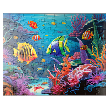 puzzleplate Vibrant Tropical Coral Reef Scene 100 Jigsaw Puzzle