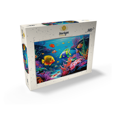 Vibrant Tropical Coral Reef Scene 500 Jigsaw Puzzle box view2