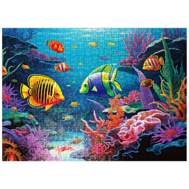 puzzleplate Vibrant Tropical Coral Reef Scene 500 Jigsaw Puzzle