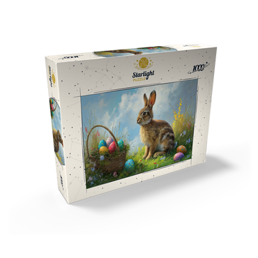 Easter Bunny with Colorful Eggs 1000 Jigsaw Puzzle box view2