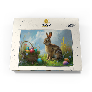 Easter Bunny with Colorful Eggs 1000 Jigsaw Puzzle box view3