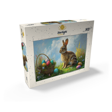 Easter Bunny with Colorful Eggs 500 Jigsaw Puzzle box view2