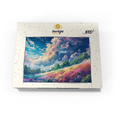 Vibrant Meadow Under Rainbow Clouds 1000 Jigsaw Puzzle box view3