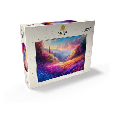 Vivid Rainbow Forest Valley 1000 Jigsaw Puzzle box view2
