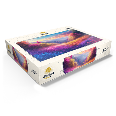 Vivid Rainbow Forest Valley 100 Jigsaw Puzzle box view1