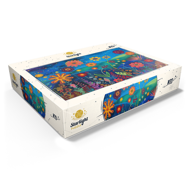 Starry Night Flower Meadow 100 Jigsaw Puzzle box view1