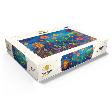 Starry Night Flower Meadow 500 Jigsaw Puzzle box view1