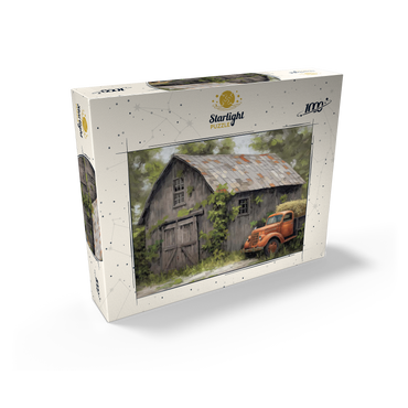 Rustic Barn and Vintage Hay Truck 1000 Jigsaw Puzzle box view2