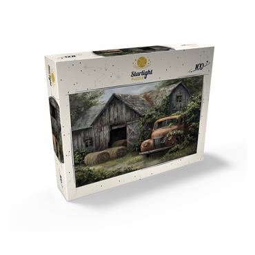 Weathered Barn with Classic Rusty Truck 100 Jigsaw Puzzle box view2