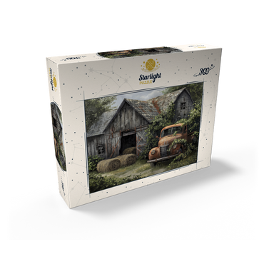 Weathered Barn with Classic Rusty Truck 300 Jigsaw Puzzle box view2