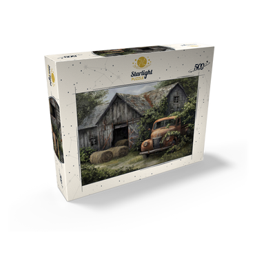 Weathered Barn with Classic Rusty Truck 500 Jigsaw Puzzle box view2