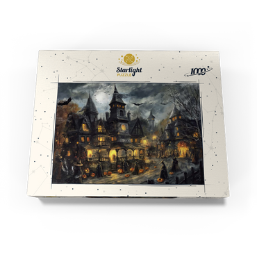Haunted Village Under Full Moon 1000 Jigsaw Puzzle box view3