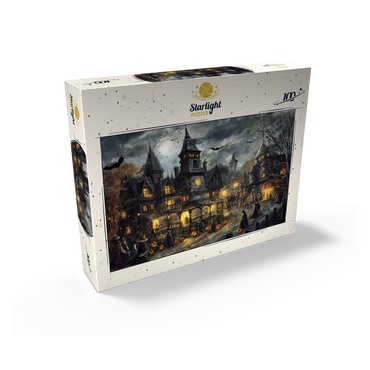 Haunted Village Under Full Moon 100 Jigsaw Puzzle box view2